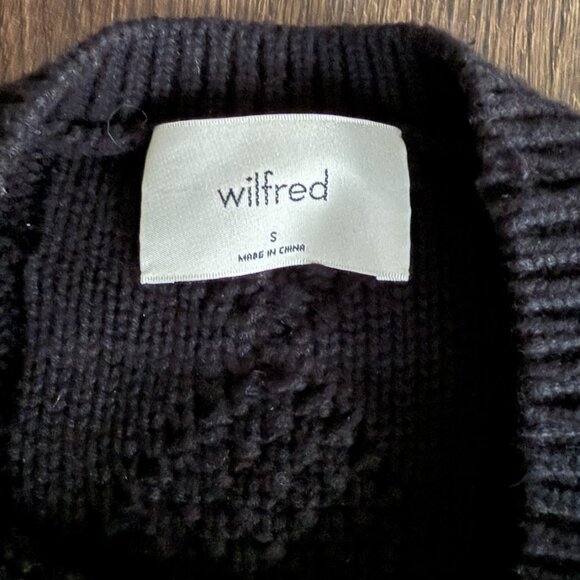 Aritzia Wilfred Cable Knit Sweater Vest Wool Size Small - Picture 3 of 3